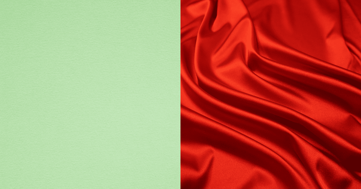 Sage Green and Red