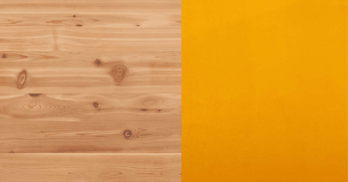 Knotty Pine and Warm Yellow