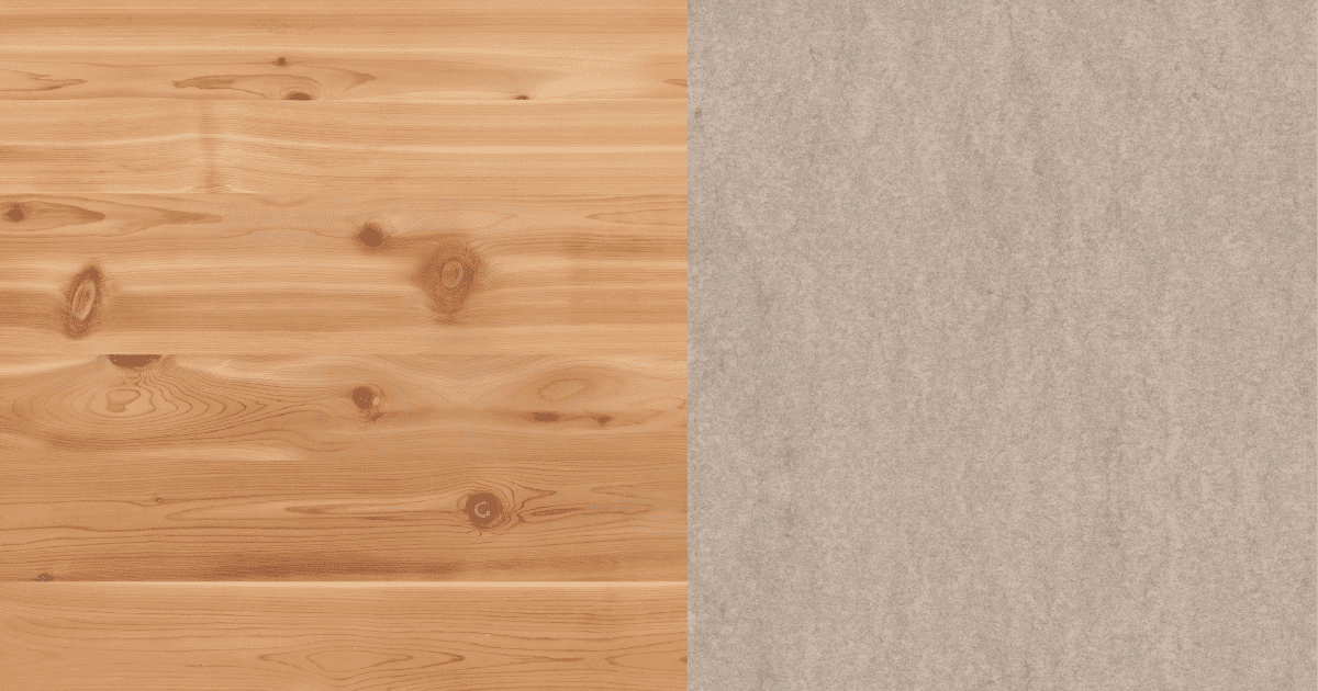 Knotty Pine and Light Taupe