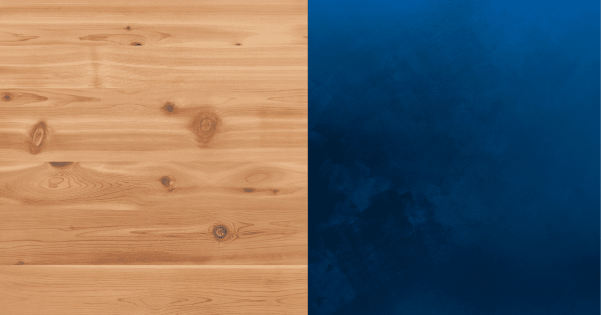 Knotty Pine and Navy Blue
