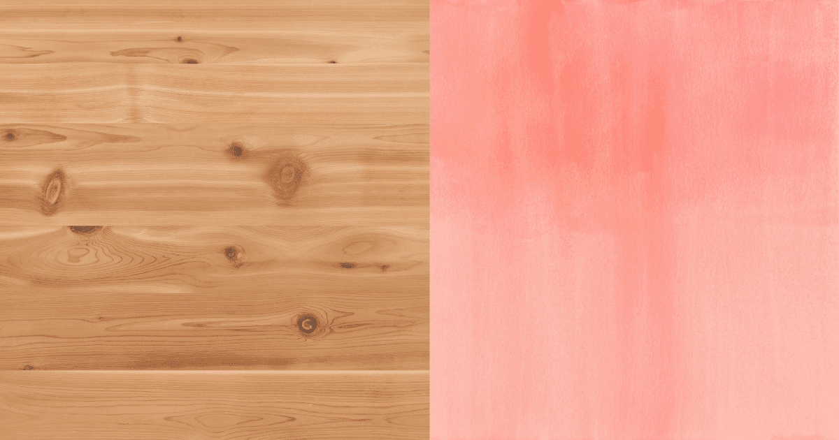 Knotty Pine and Peach