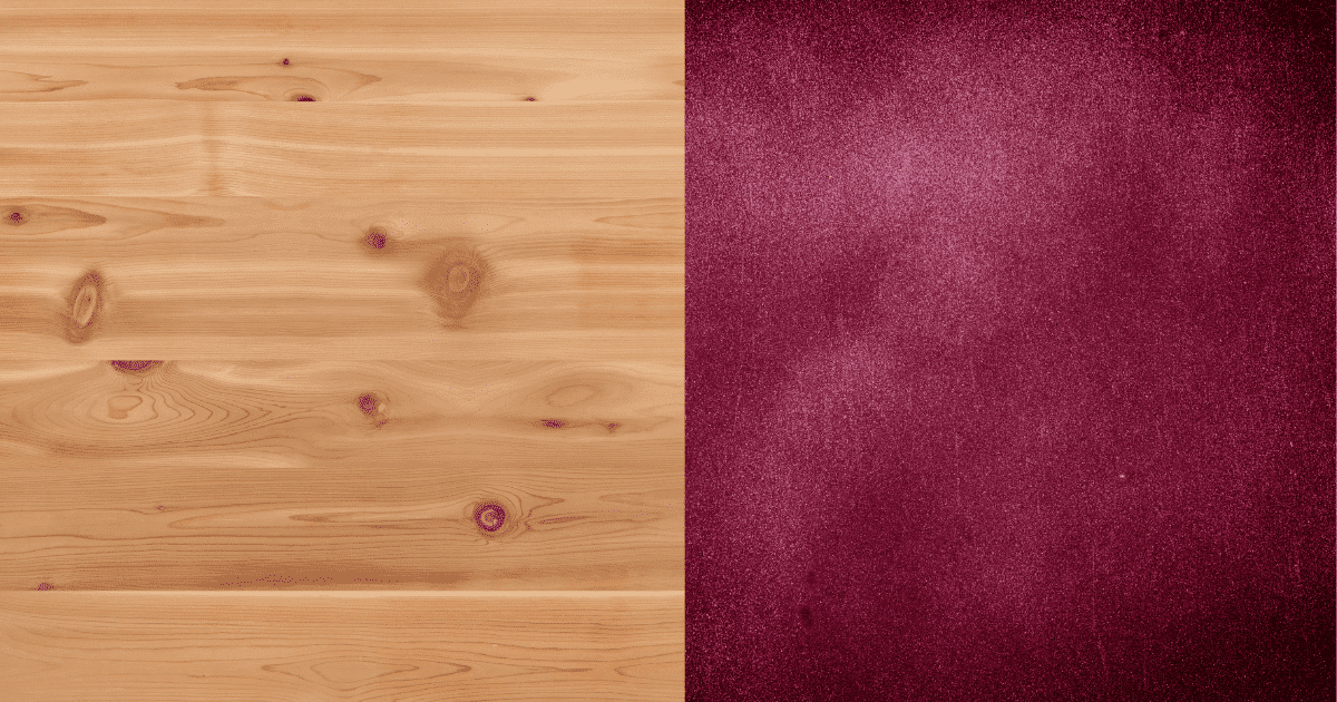 Knotty Pine and Burgundy