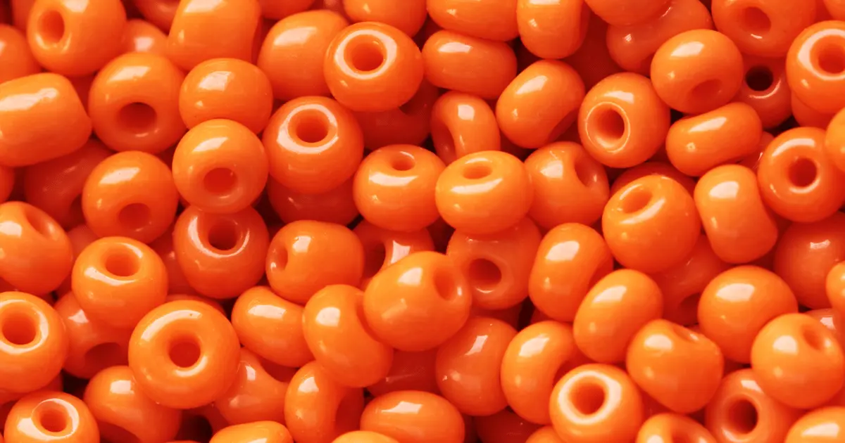 Orange beads