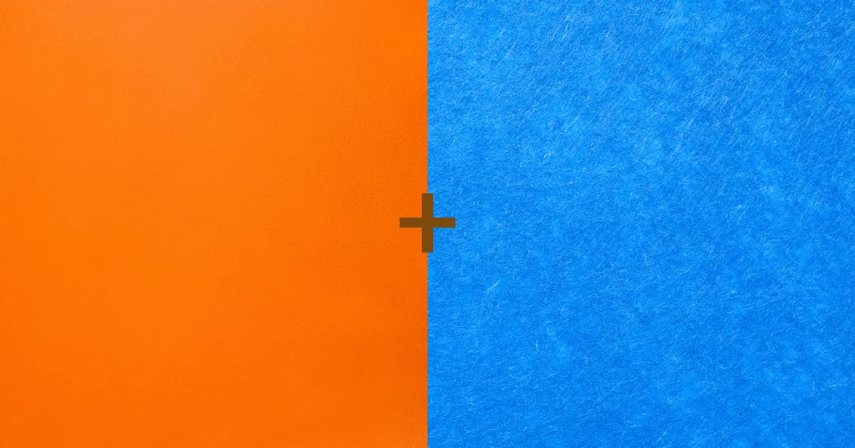 Orange and Blue