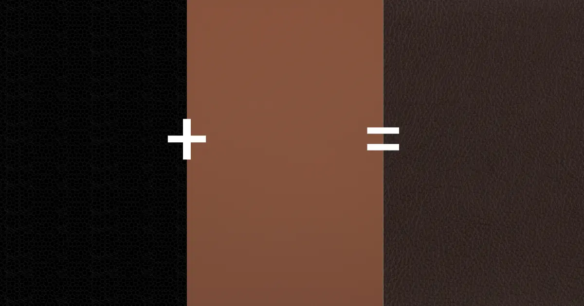 mixing black and brown