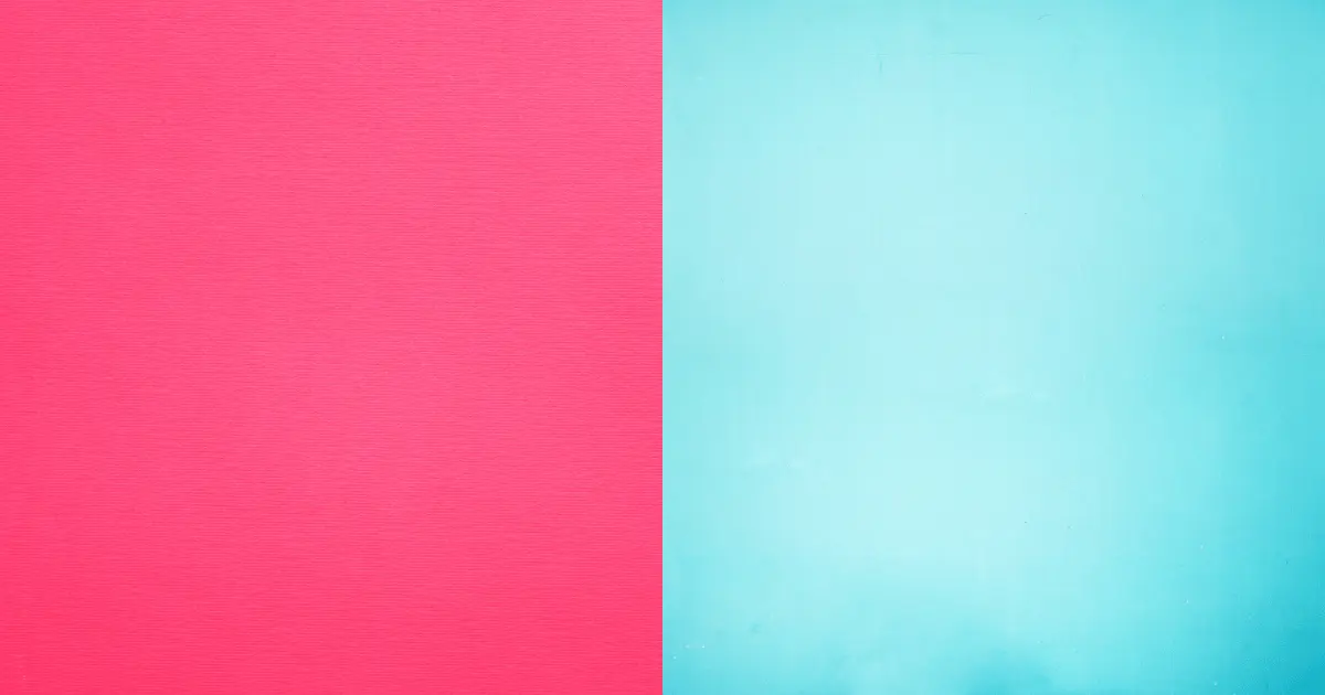Hot Pink and Cyan