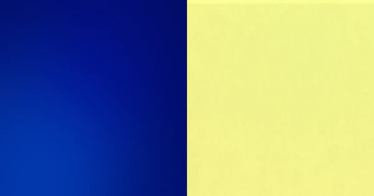 Royal Blue and Pale Yellow