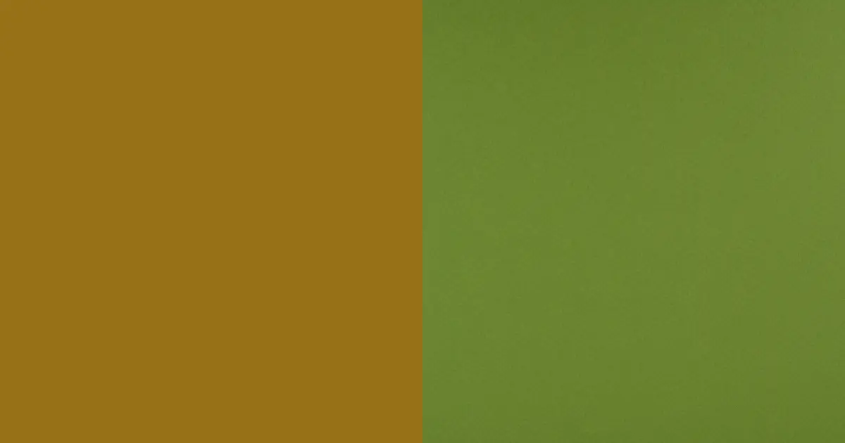 Bistre Brown and Olive Green