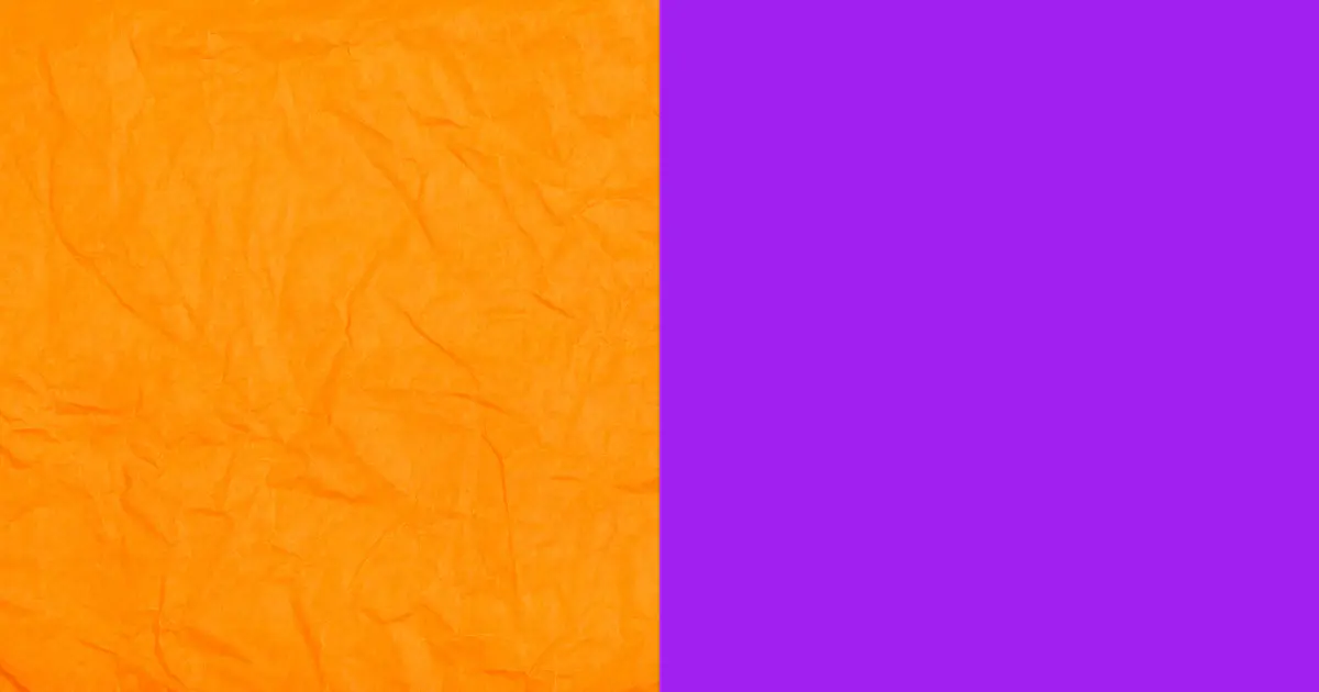 Orange and Purple