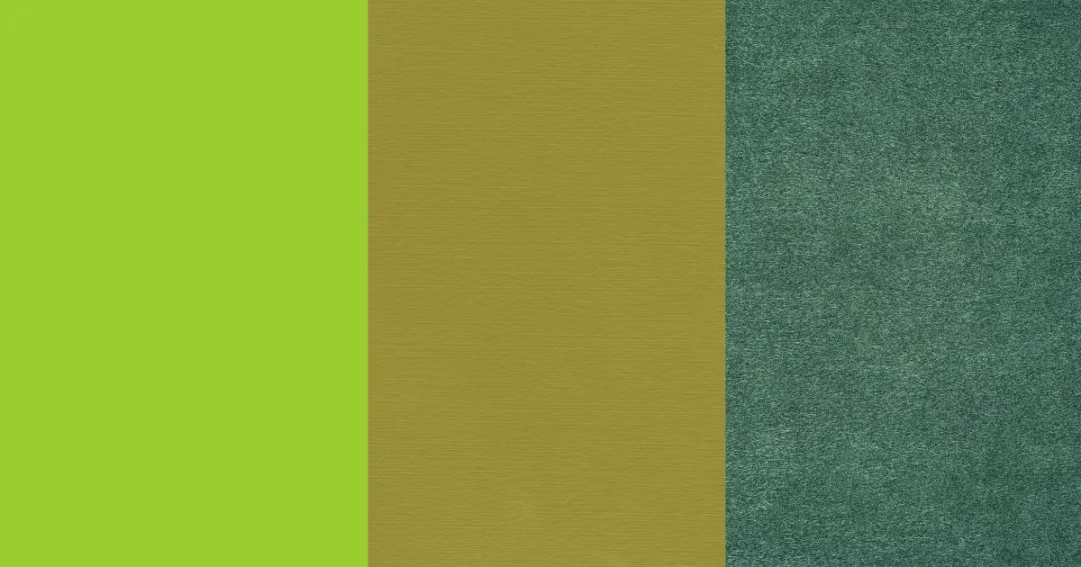 Yellow-green, Olive, And Forest Green