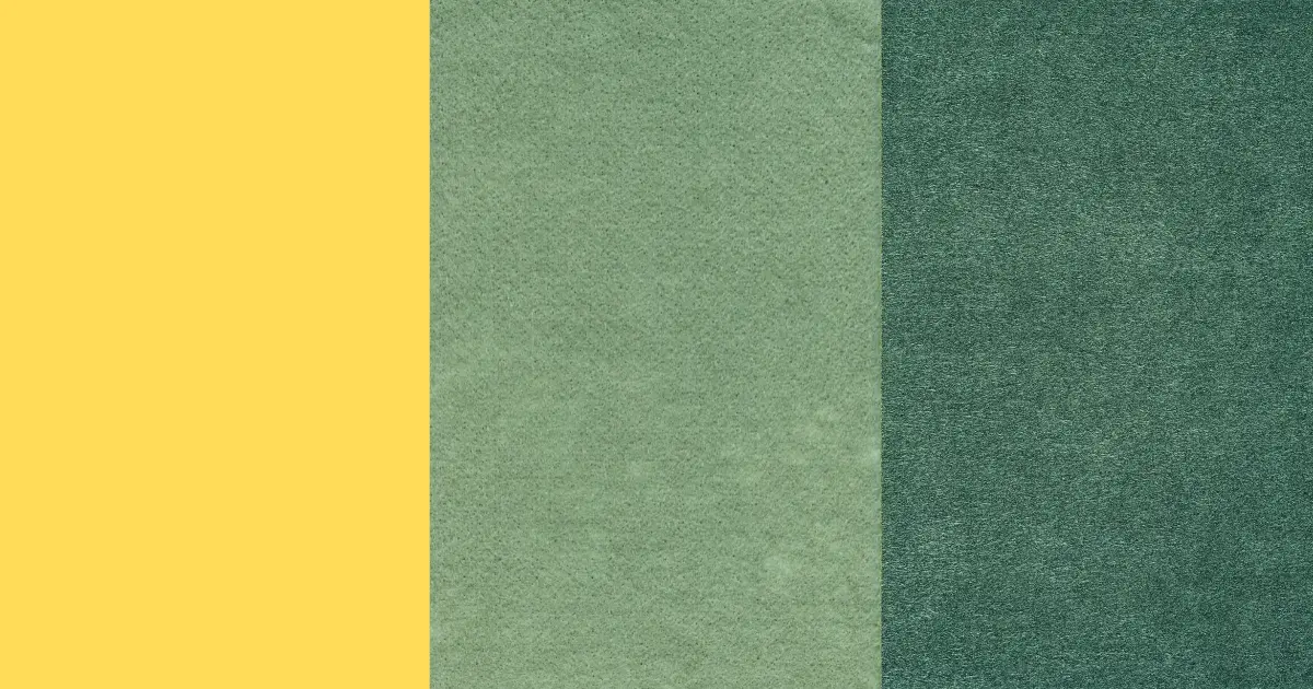 Mustard Yellow, Sage, And Forest Green