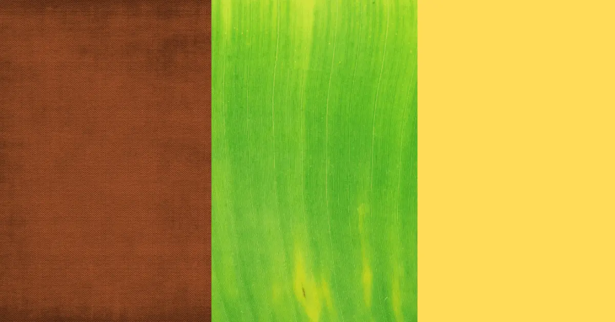 Brown, Mustard Yellow, And Green