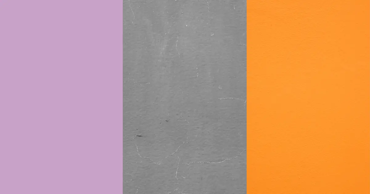 Lilac, Gray, And Orange