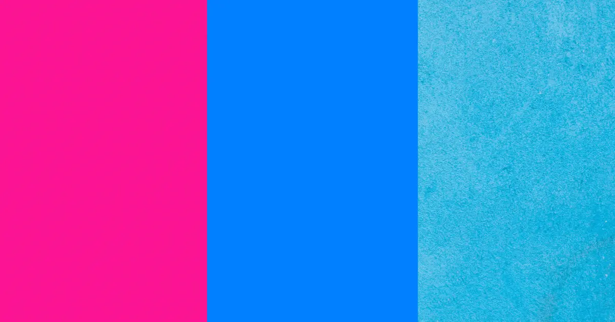 Electric Pink, Azure, And Powder Blue