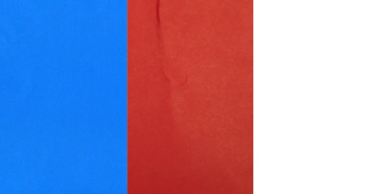 Blue, Red, And White