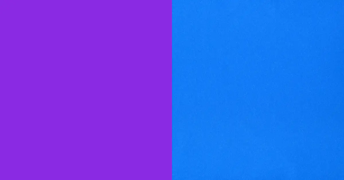 Blue-violet and Blue