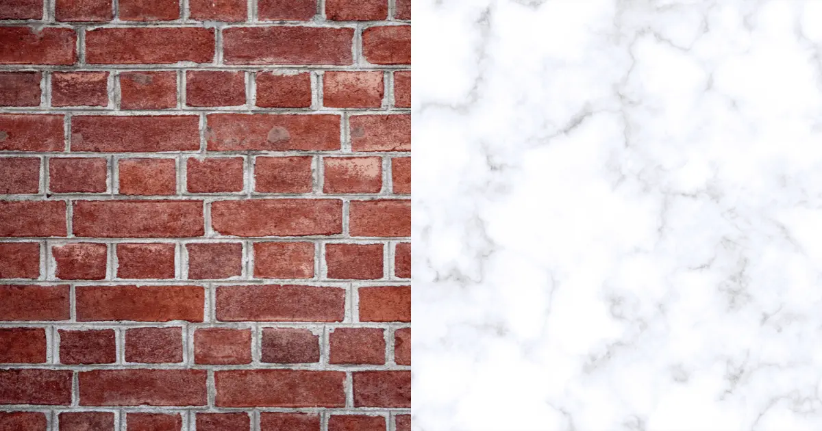 Red Brick Wall and White