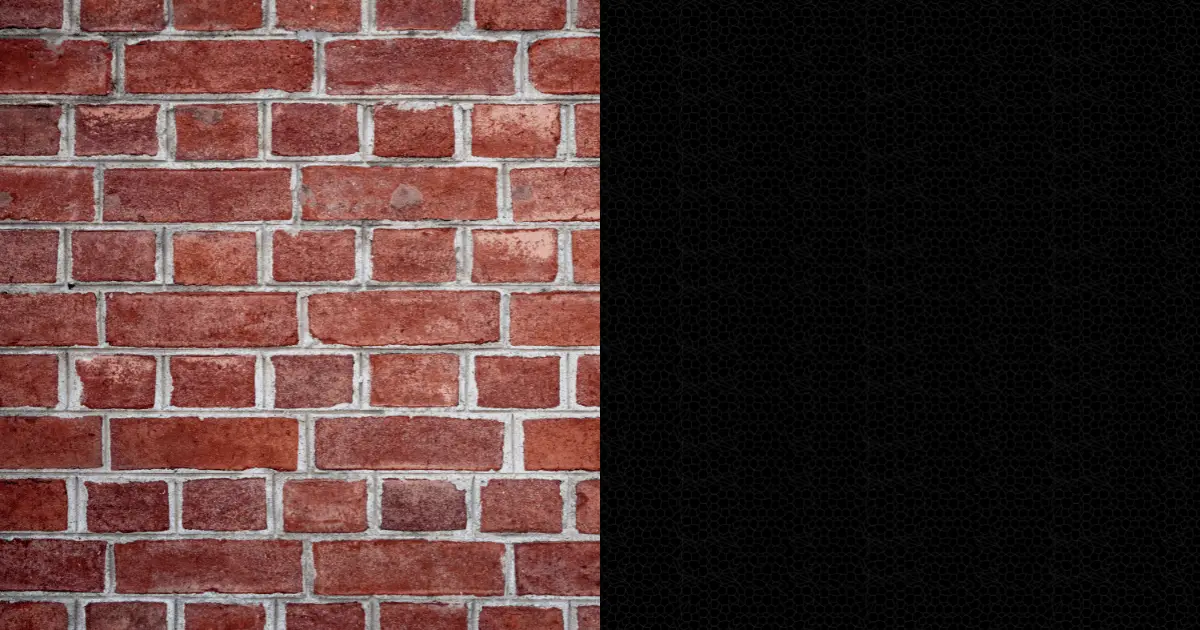 Red Brick Wall and Black