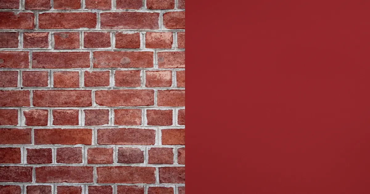 Red Brick Wall and Maroon