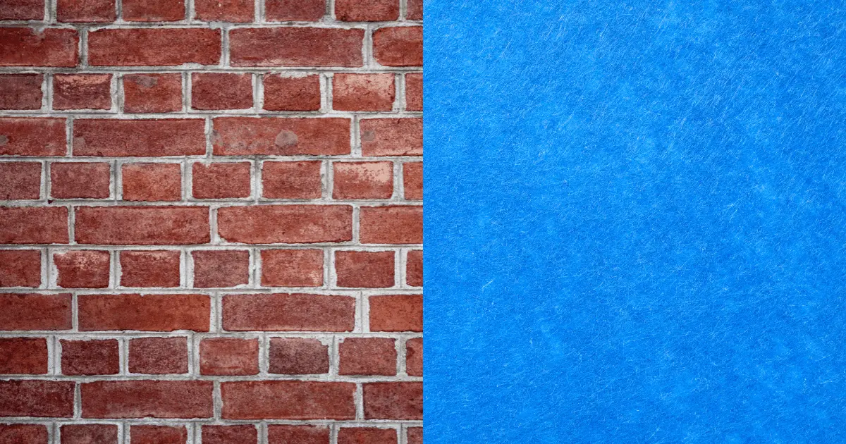 Red Brick Wall and Blue