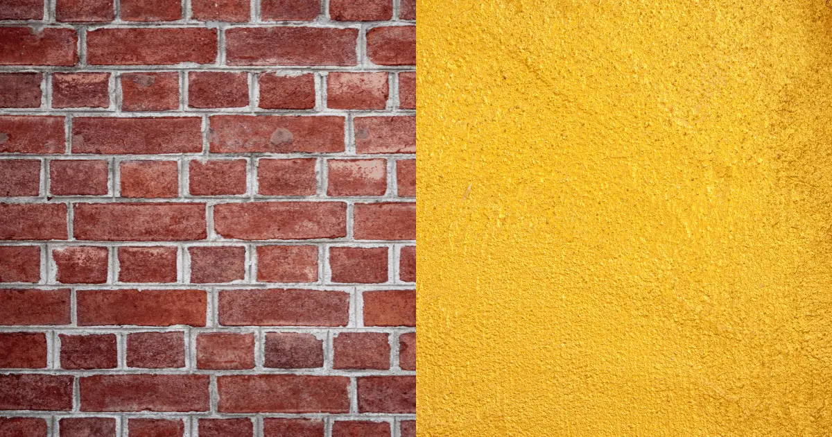 Red Brick Wall and Gold