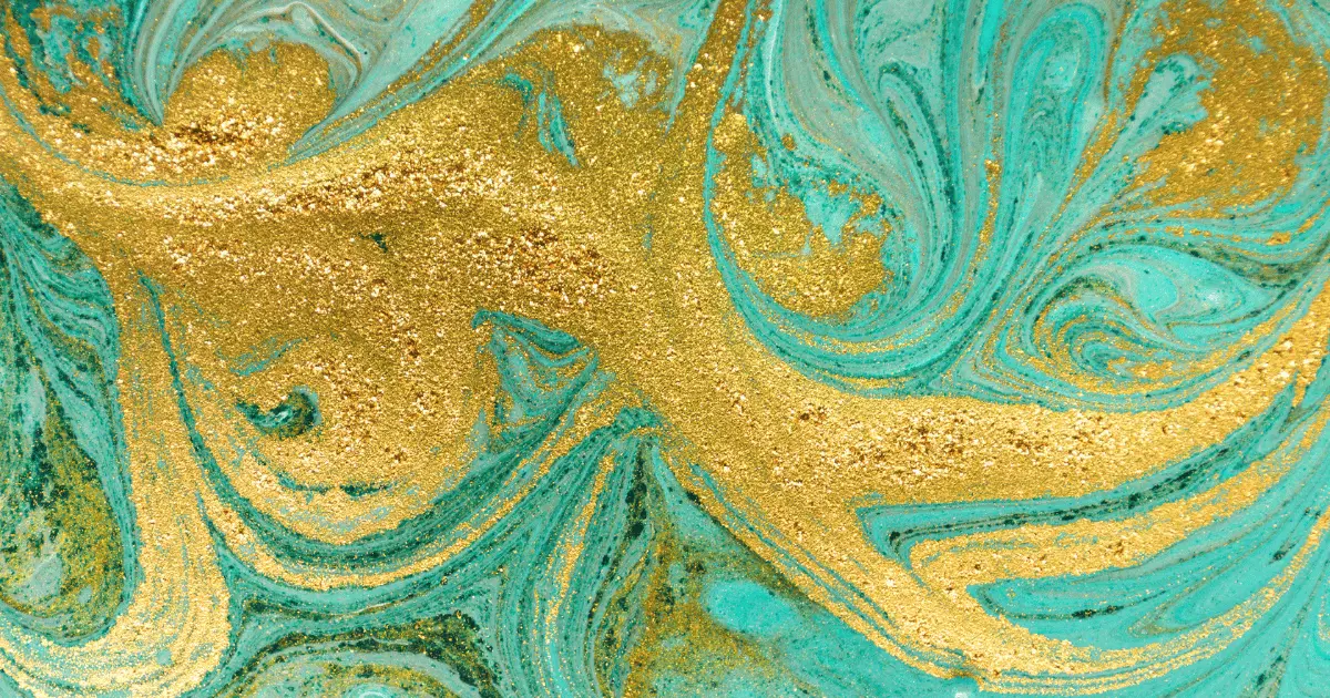 Turquoise And Gold